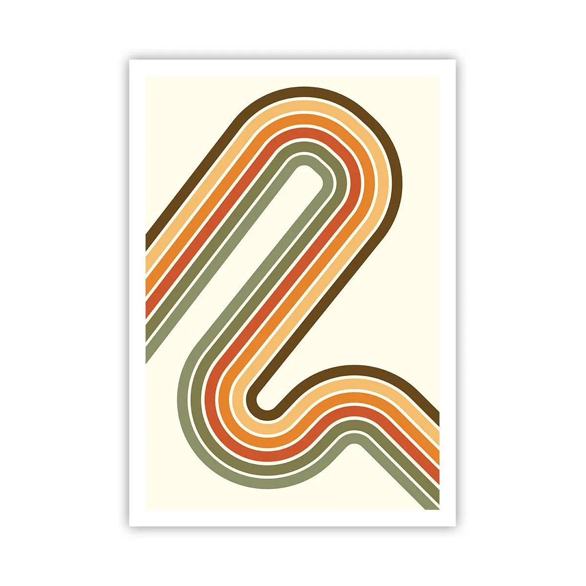 Affiche - Poster - En zig zag vers le but - 70x100 cm