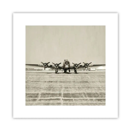 Affiche - Poster - Toujours prêt! - 30x30 cm