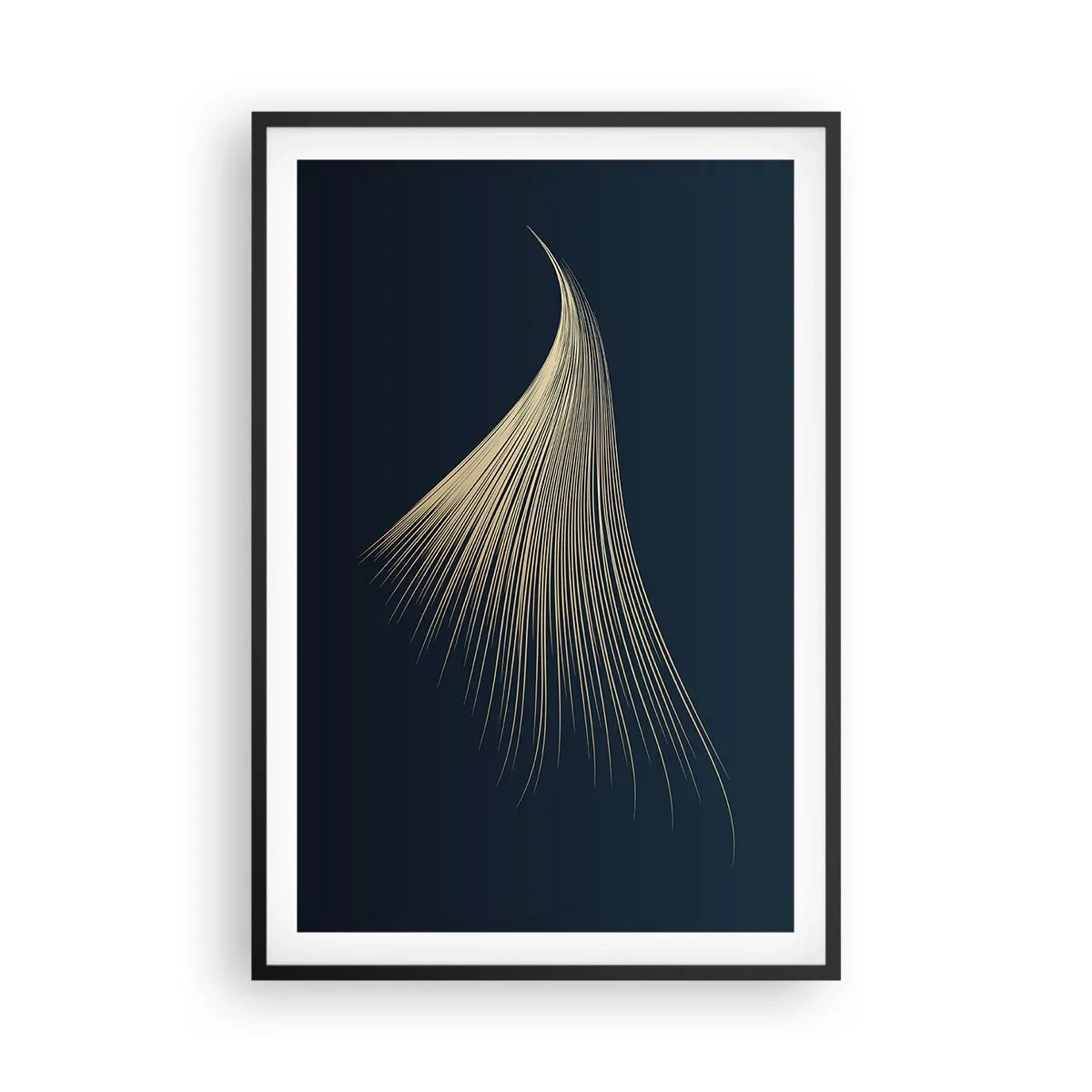 Affiche dans un cadre noir - Poster - Comme les cheveux d'un ange - 61x91 cm