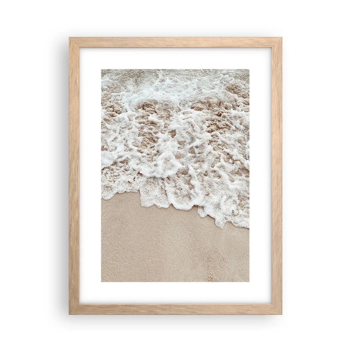 Affiche dans un chêne clair - Poster - Je reviens tout de suite - 30x40 cm