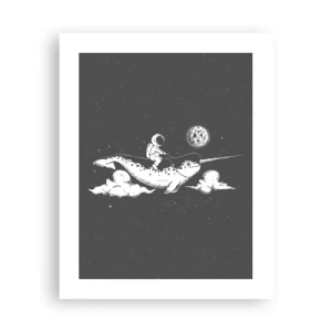 Affiche - Poster - Cavalier de l'espace - 40x50 cm