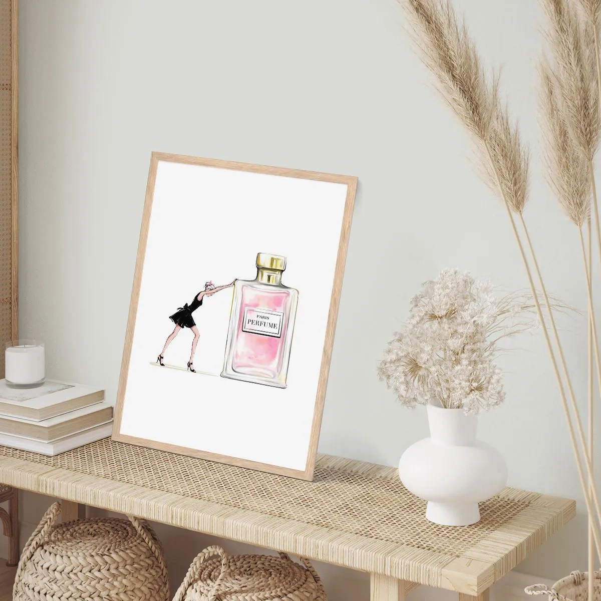 Affiche dans un chêne clair - Poster - L'essence des femmes - 61x91 cm