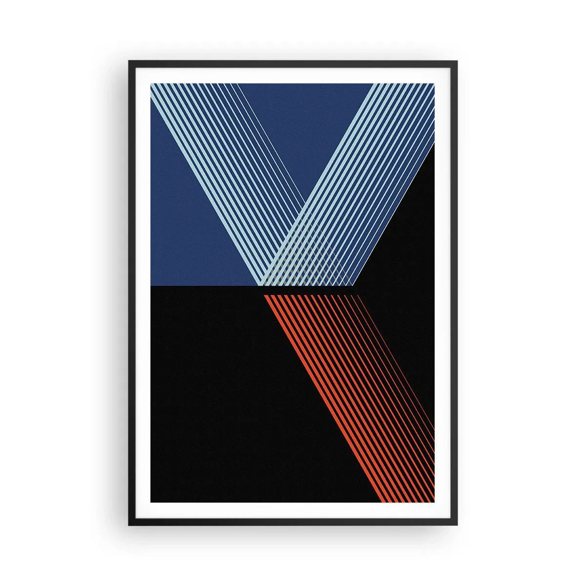 Affiche dans un cadre noir - Poster - Histoire simple - 70x100 cm