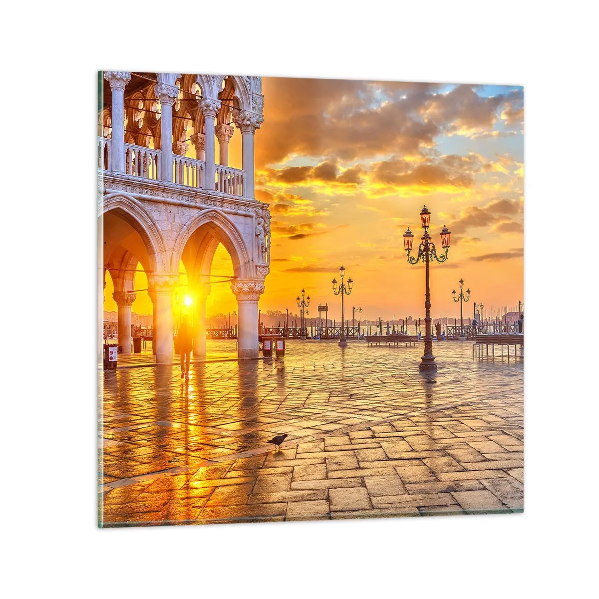 Impression sur verre - Image sur verre - Où est tout le monde? - 60x60 cm