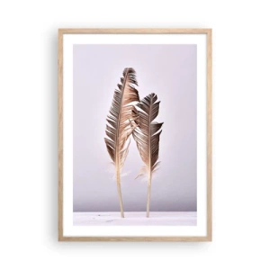 Affiche dans un chêne clair - Poster - Face au néant - 50x70 cm