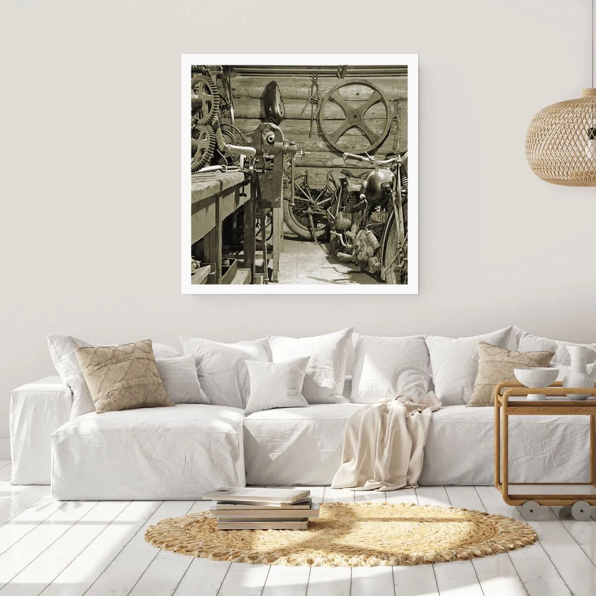 Affiche - Poster - Dans le hangar de l'oncle Władek - 30x30 cm