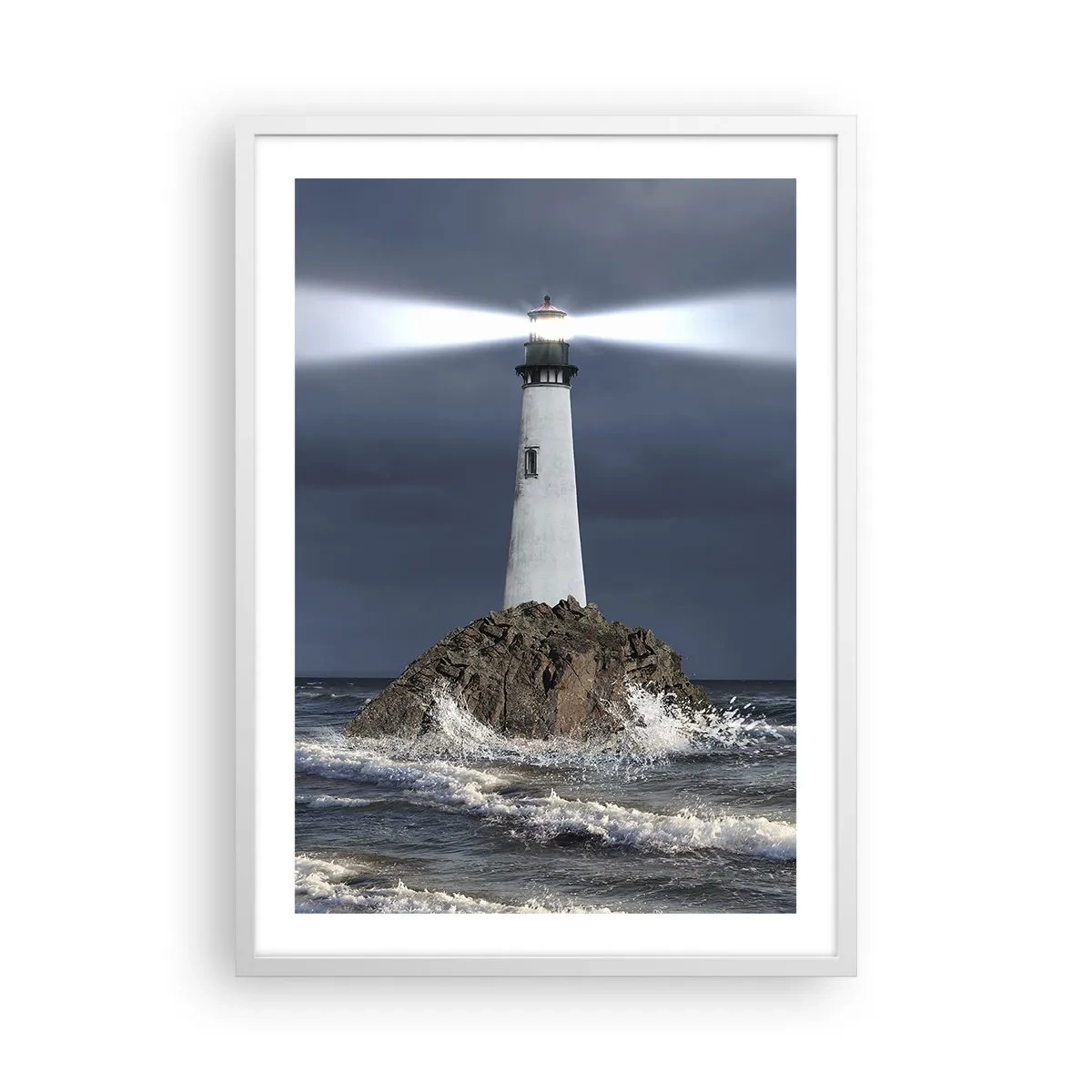 Affiche dans un cadre blanc - Poster - I… i… ici ! - 50x70 cm