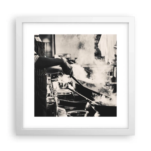 Affiche dans un cadre blanc - Poster - Alchimie des saveurs - 30x30 cm