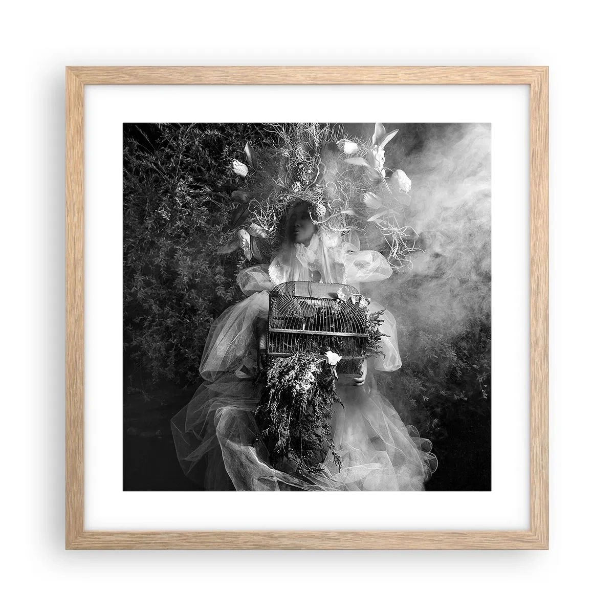 Affiche dans un chêne clair - Poster - Tout simplement Mère Nature - 40x40 cm