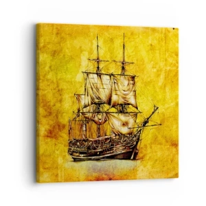 Impression sur toile - Image sur toile - En direction de l'ile de la tortue ! - 30x30 cm