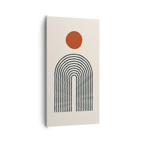 Impression sur toile - Image sur toile - Le magnétisme des formes et des couleurs - 65x120 cm