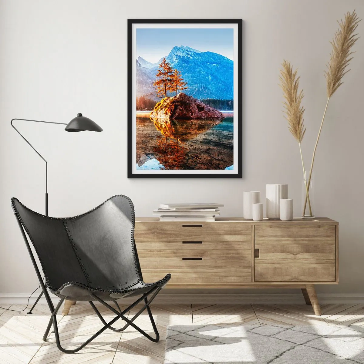 Affiche dans un cadre noir - Poster - La nature sous un nouveau jour - 40x50 cm