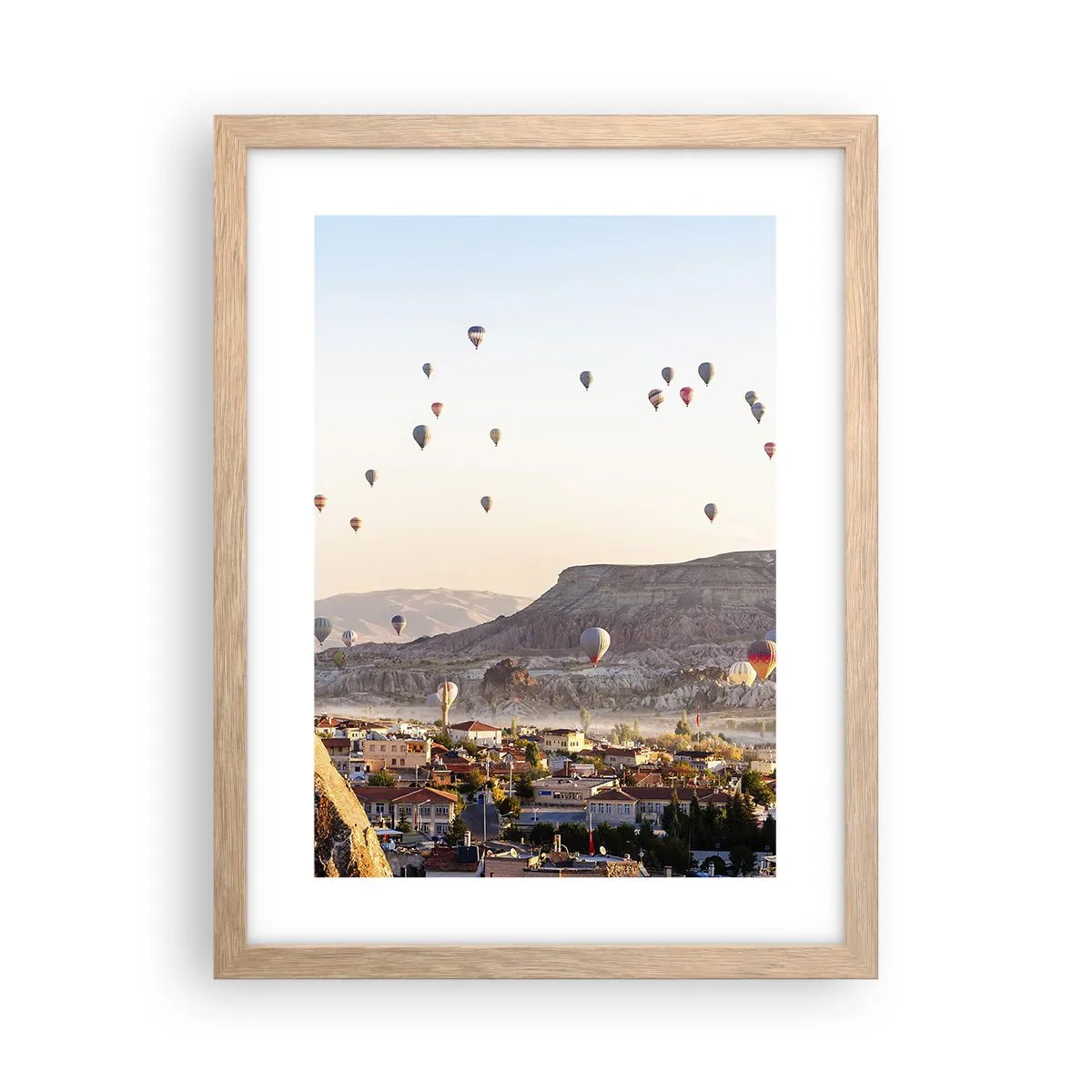 Affiche dans un chêne clair - Poster - Comme des navires dans le ciel - 30x40 cm