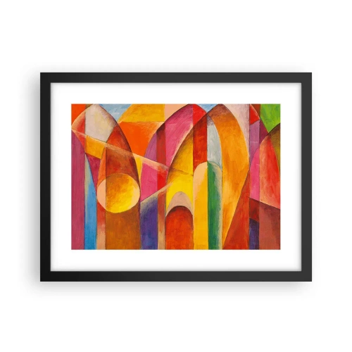 Affiche dans un cadre noir - Poster - Cathédrale du soleil - 40x30 cm
