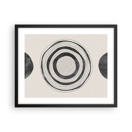 Affiche dans un cadre noir - Poster - Ce qui est important c'est ce qu'il y a entre les deux - 50x40 cm