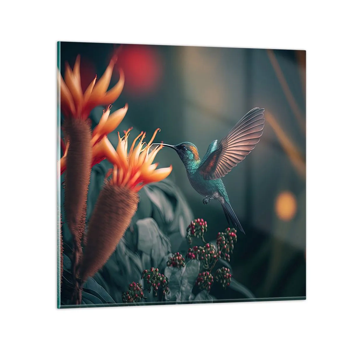 Impression sur verre - Image sur verre - une vie vraiment colorée - 70x70 cm