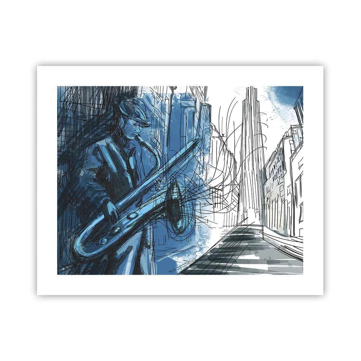 Affiche - Poster - Rhapsodie urbaine - 50x40 cm