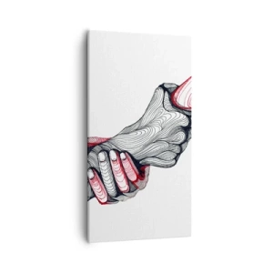 Impression sur toile - Image sur toile - Vous êtes entre de bonnes mains - 55x100 cm