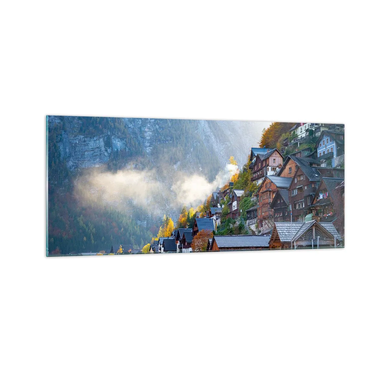 Impression sur verre - Image sur verre - Ambiance alpine - 100x40 cm
