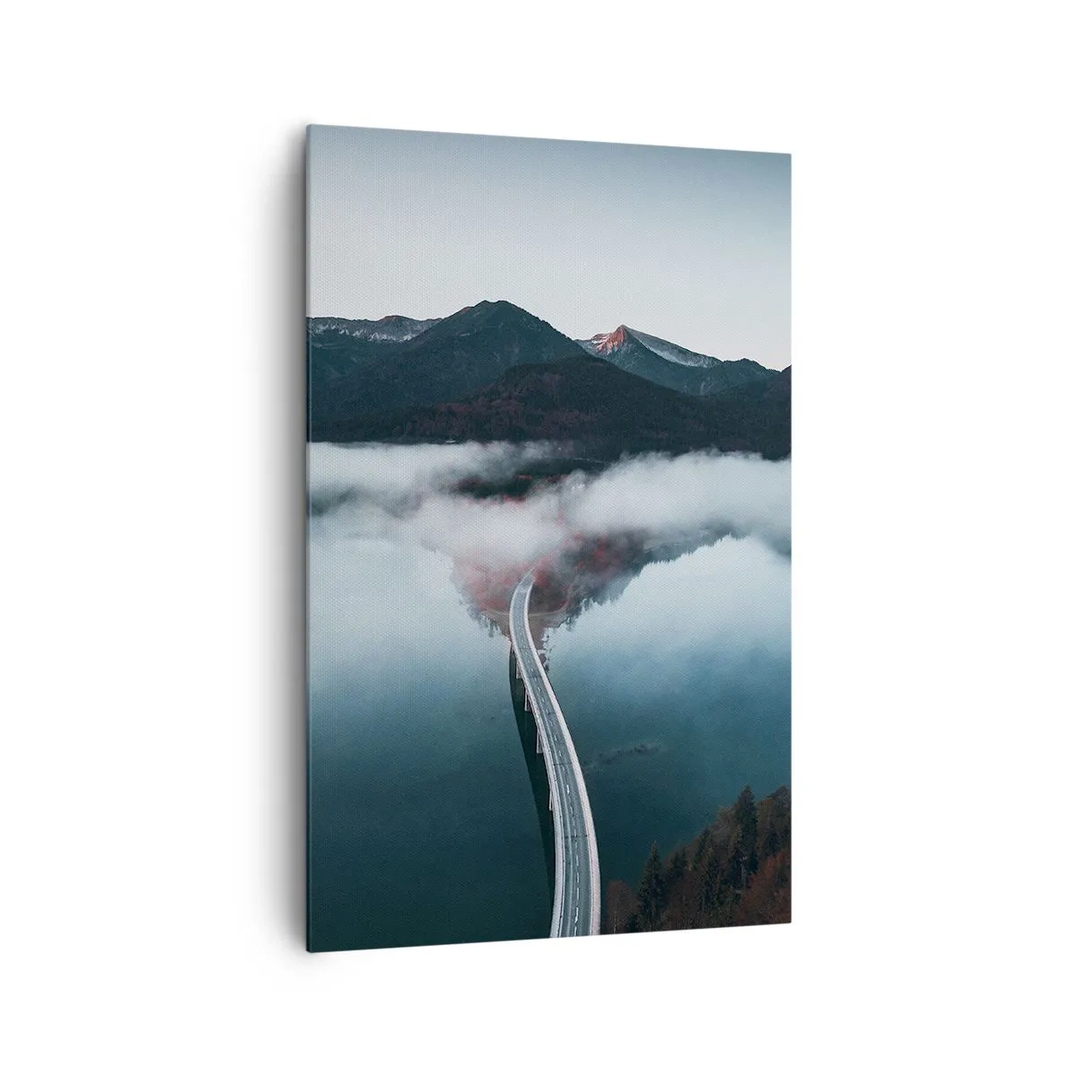 Impression sur toile - Image sur toile - Sur une eau aussi lisse qu'un miroir - 80x120 cm