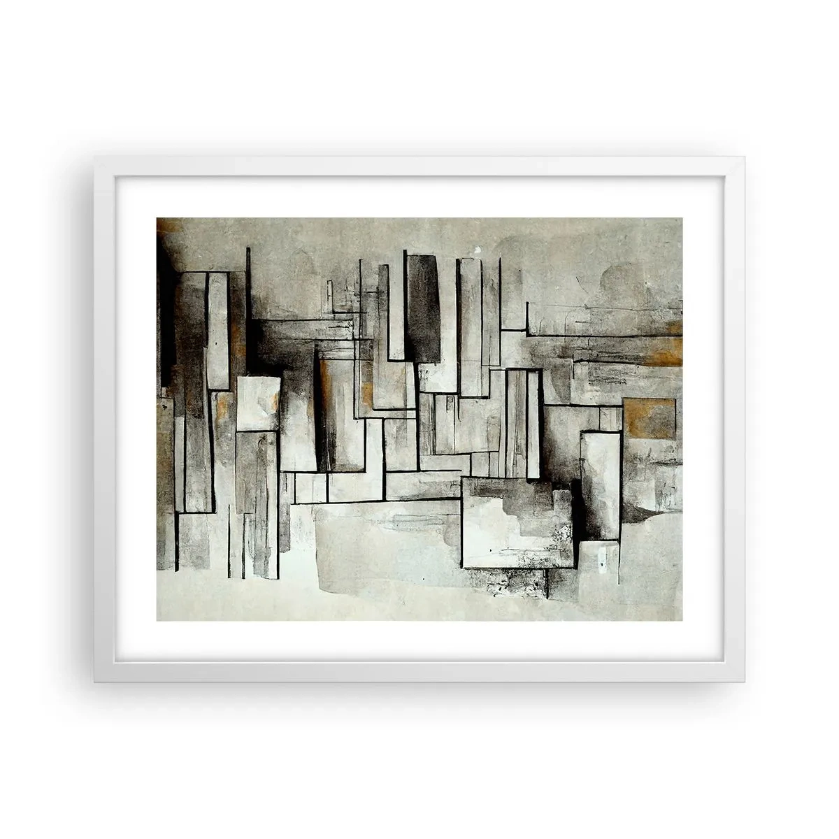 Affiche dans un cadre blanc - Poster - Le pouvoir de la simplicité - 50x40 cm