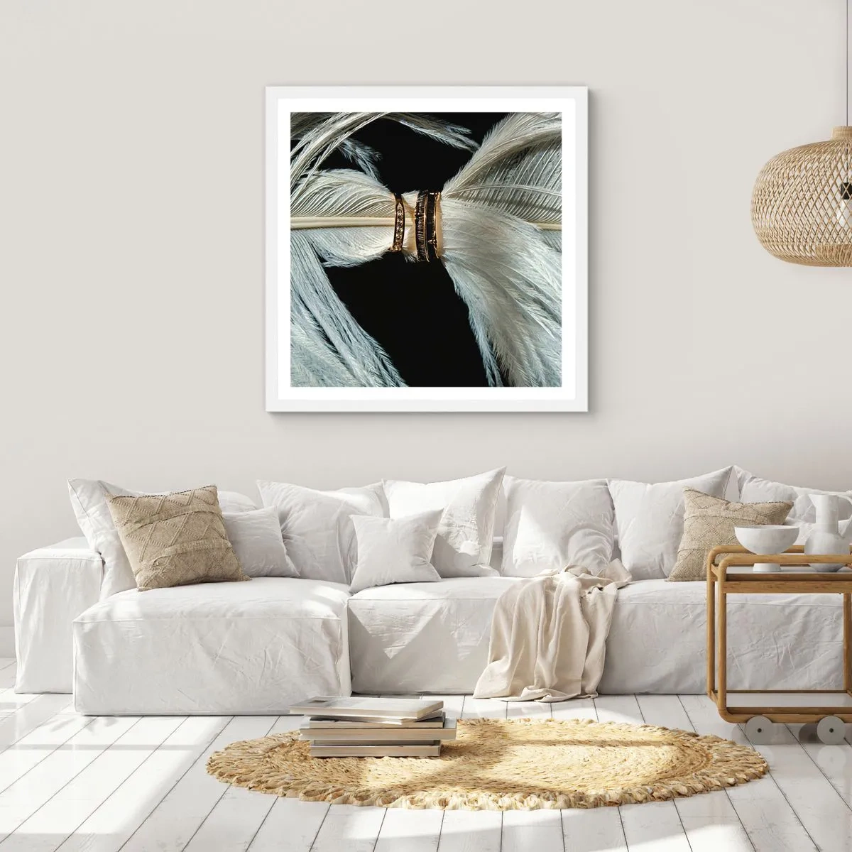 Affiche dans un cadre blanc - Poster - ... et je ne te laisserai pas ... - 60x60 cm