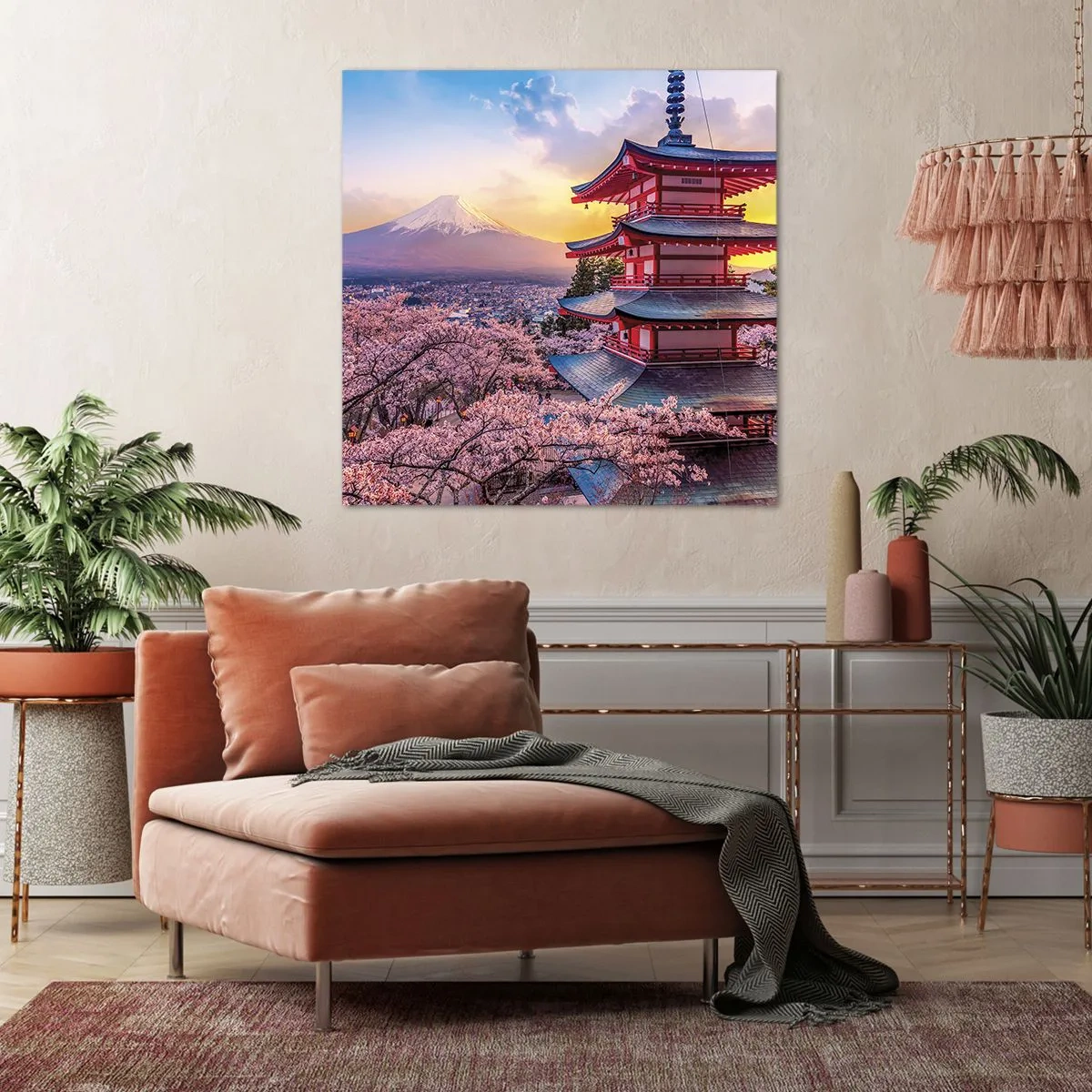 Impression sur toile - Image sur toile - Essence d'âme japonnaise - 70x70 cm