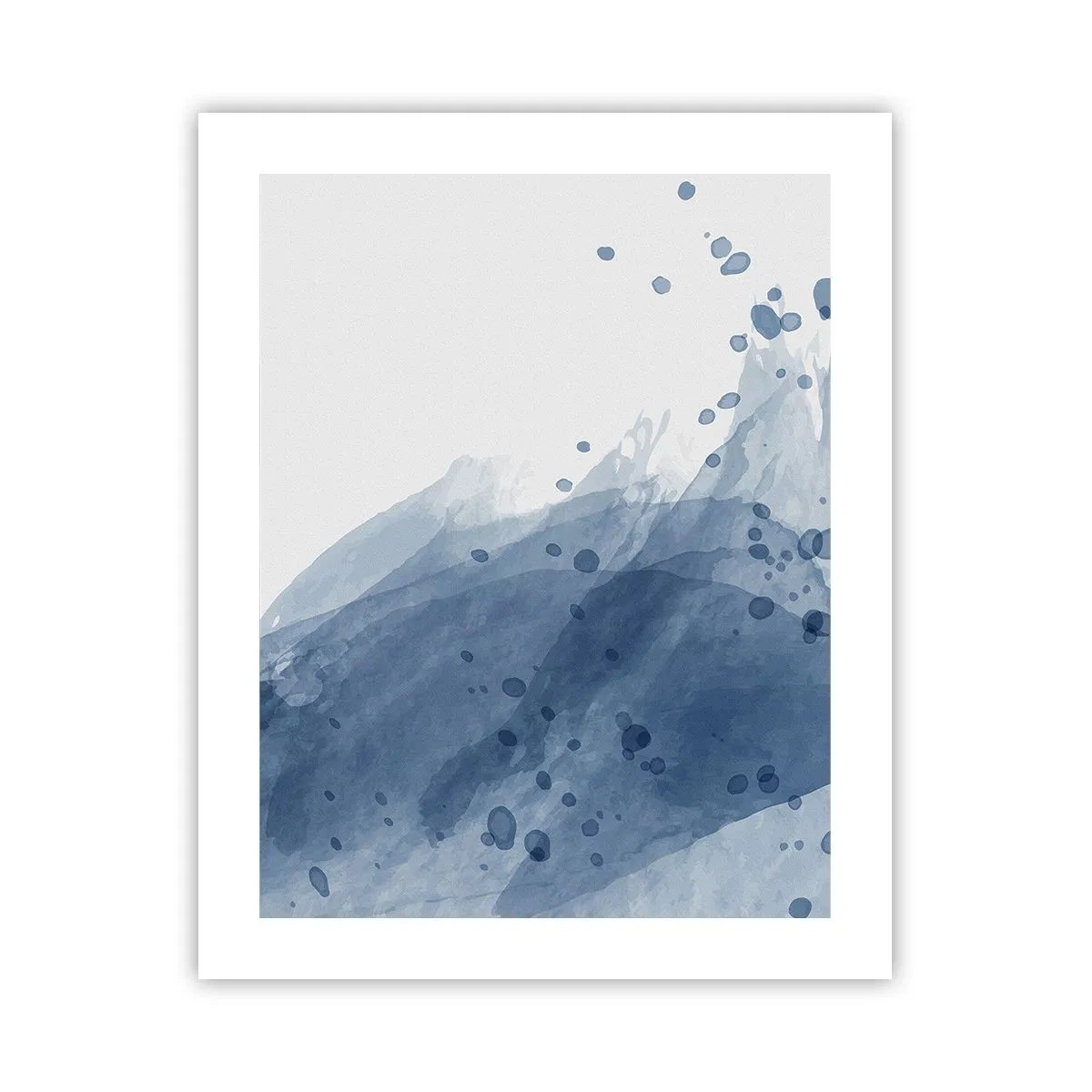 Affiche - Poster - Tulle bleu - 40x50 cm