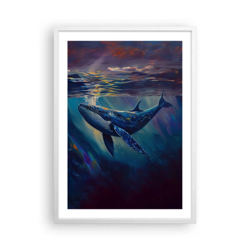 Affiche dans un cadre blanc - Poster - Bienvenue dans mon monde - 50x70 cm