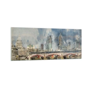 Impression sur verre - Image sur verre - Londres dans toute sa splendeur - 100x40 cm