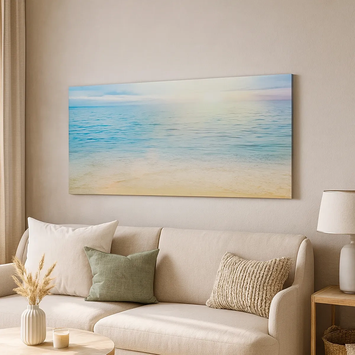 Impression sur toile - Image sur toile - Le grand bleu - 30x30 cm