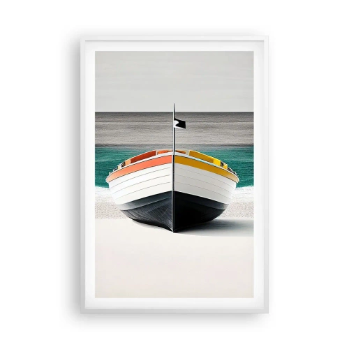 Affiche dans un cadre blanc - Poster - A sa place - 61x91 cm