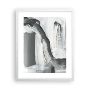 Affiche dans un cadre blanc - Poster - Un geste décisif - 40x50 cm