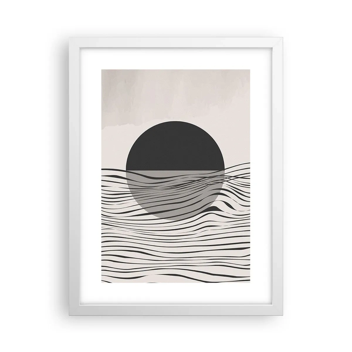 Affiche dans un cadre blanc - Poster - Demi composition - 30x40 cm