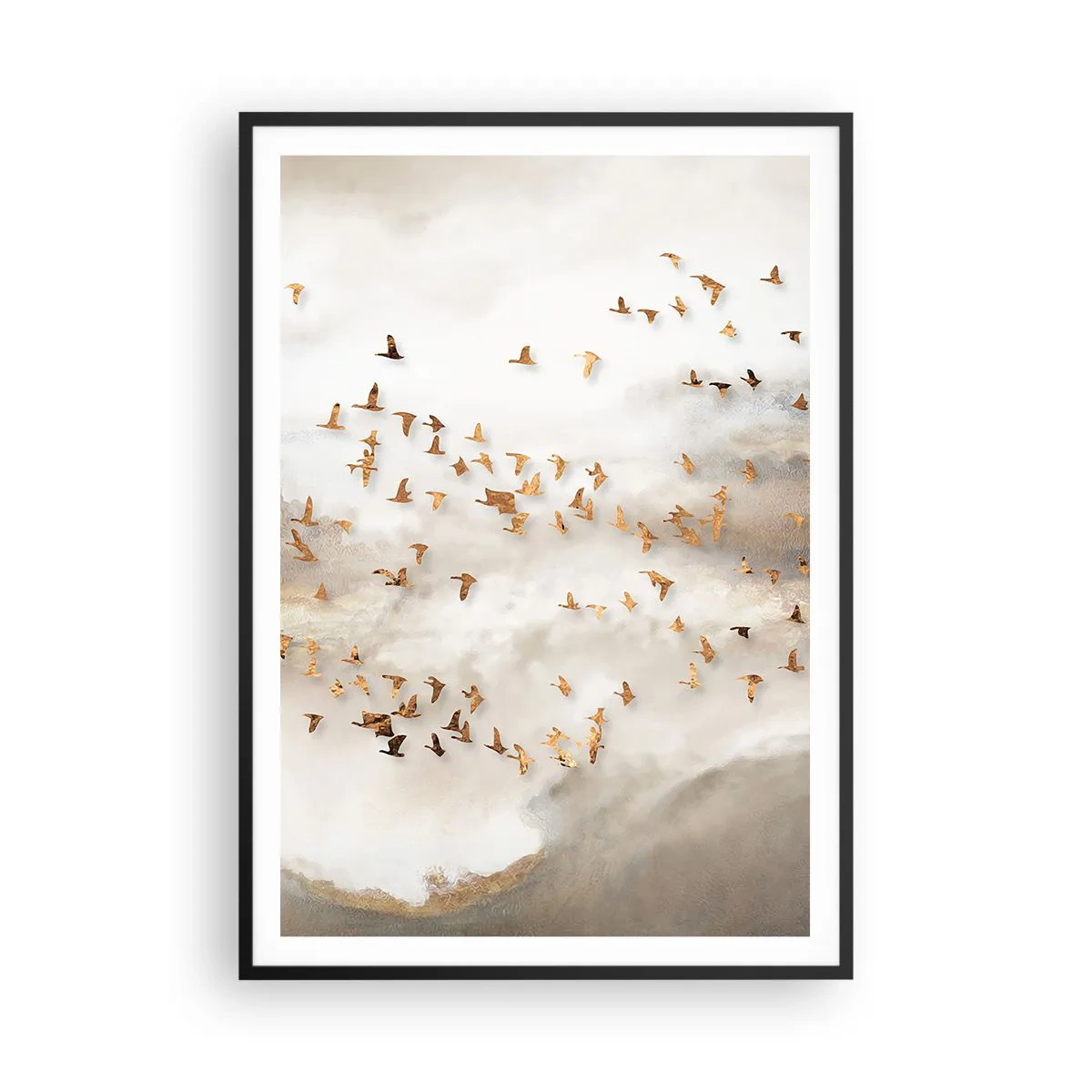 Affiche dans un cadre noir - Poster - Il est l'heure… - 70x100 cm