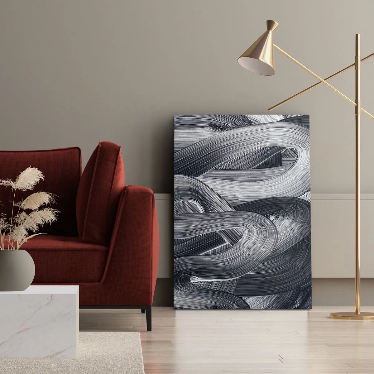Impression sur toile - Image sur toile - La fluidité de la réalité - 55x100 cm