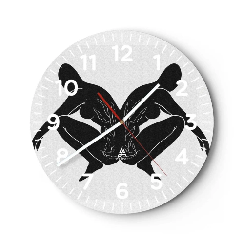 Horloge murale - Pendule murale - Une âme commune - 30x30 cm