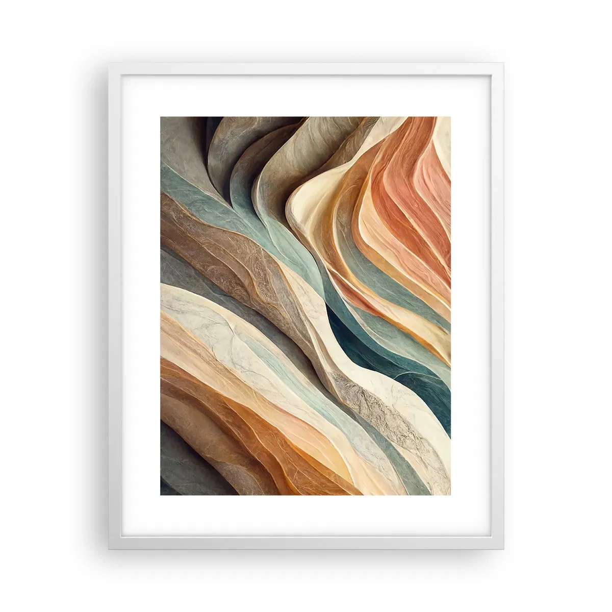 Affiche dans un cadre blanc - Poster - Le moment avant le changement - 40x50 cm