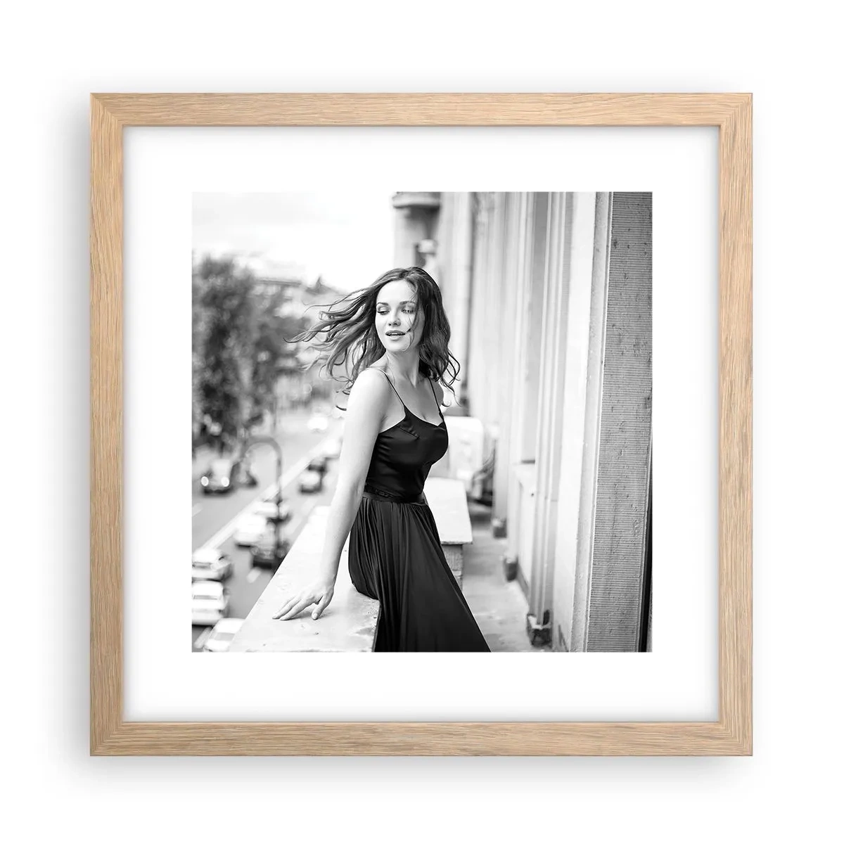 Affiche dans un chêne clair - Poster - Certainement un Parisien - 30x30 cm