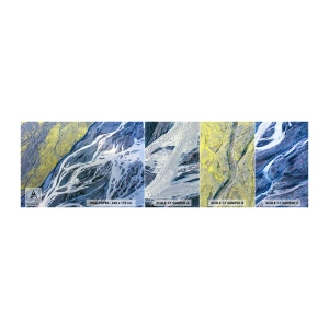 Échantillon De Papier Peint Standard Eco - Peintures rupestres de la nature - Abstraction, Morceau, Glacier - 100x30 cm