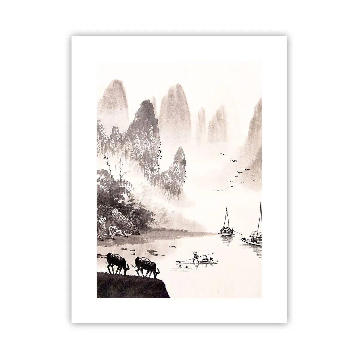 Affiche - Poster - Le quotidien exotique de l'Orient - 30x40 cm