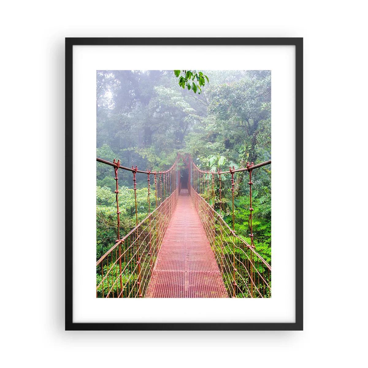 Affiche dans un cadre noir - Poster - Suspendu sur les couronnes - 40x50 cm