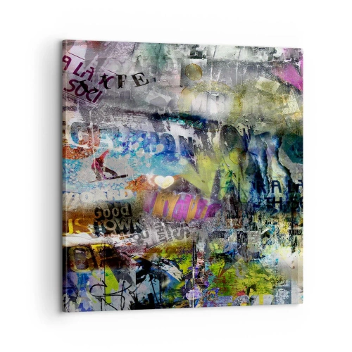 Impression sur toile - Image sur toile - Collage de souvenirs - 60x60 cm