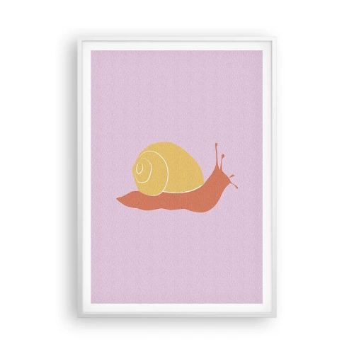 Affiche dans un cadre blanc - Poster - Il n'y a pas d'urgence - 70x100 cm