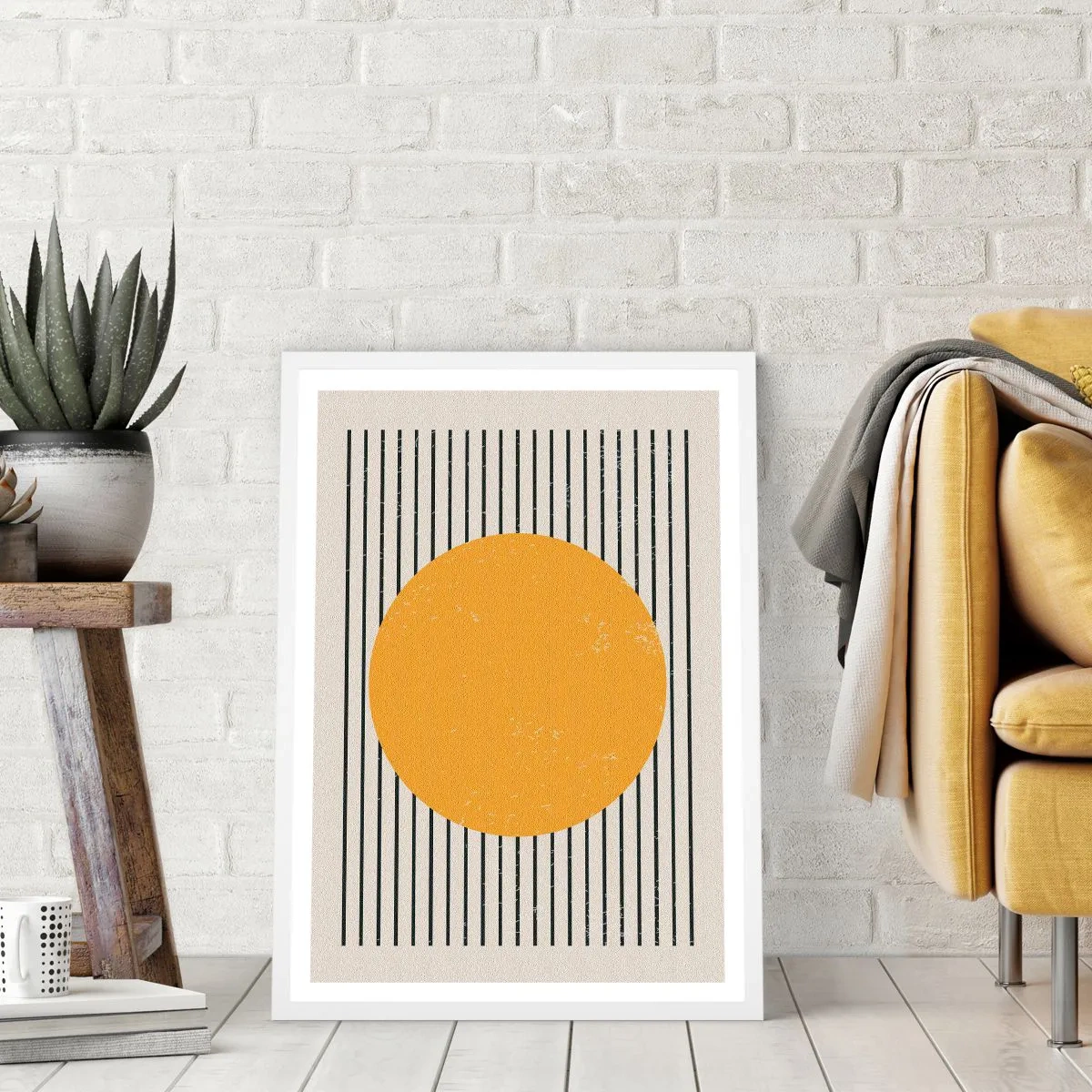 Affiche dans un cadre blanc - Poster - Le pouvoir de la simplicité - 70x100 cm