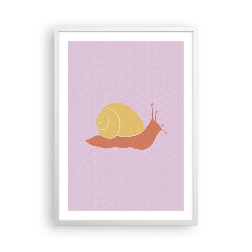 Affiche dans un cadre blanc - Poster - Il n'y a pas d'urgence - 50x70 cm