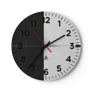 Horloge murale - Pendule murale - Droit au but - 30x30 cm