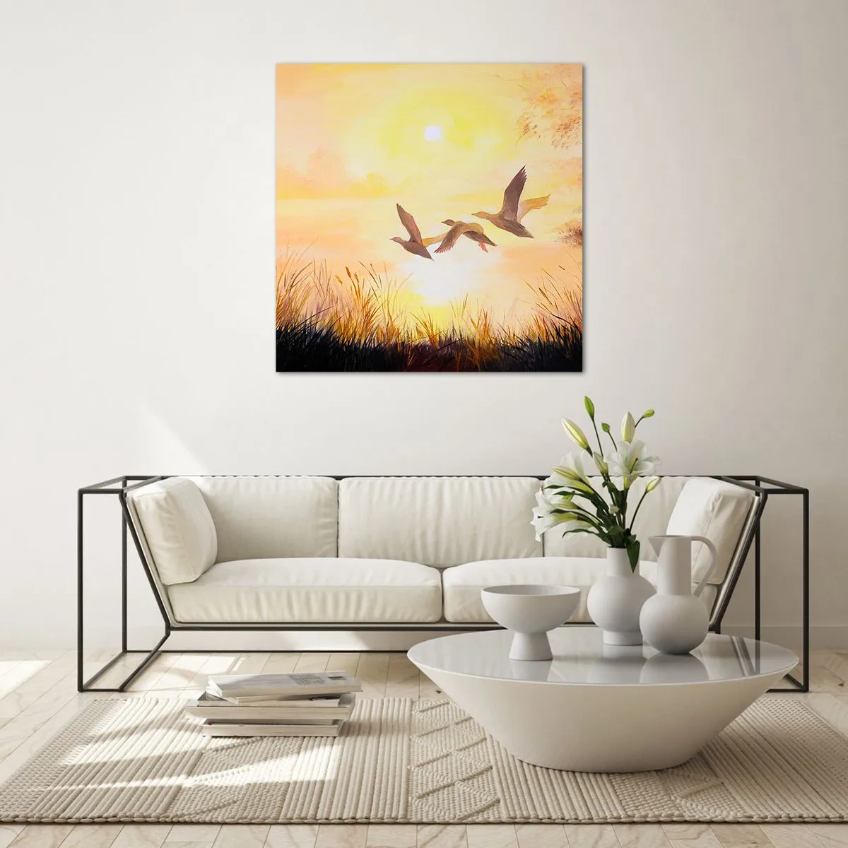 Impression sur verre - Image sur verre - Le début d'un long voyage - 40x40 cm