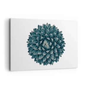 Impression sur toile - Image sur toile - Plante succulente symétrique sur fond blanc - 120x80cm - Étoile du désert - Décoration murale moderne pour le salon et la chambre ARTTOR