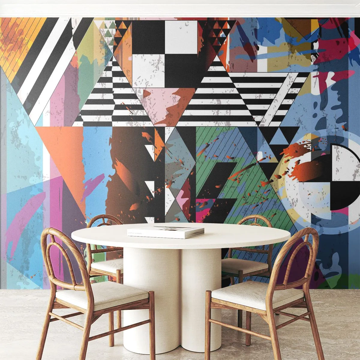 Papier Peint Photo Premium Sand - Géométrique et organique - Abstraction, Morceau, Art moderne - 400x280 cm